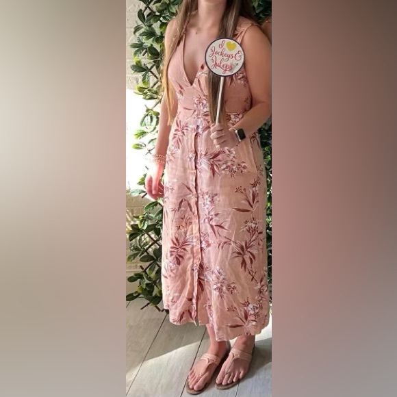 Joie Linen Floral Dress - Picture 3 of 7